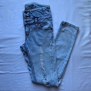 Wax Jeans Light Acid Skinny Jeans